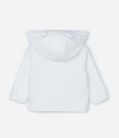 Conjunto Infantil con Capucha y Textura de Lunares - Talle 0 a 18 meses 3