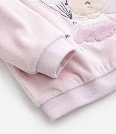 Conjunto Infantil en Plush con Bordado Ratón- Talle 0 a 18 meses 11