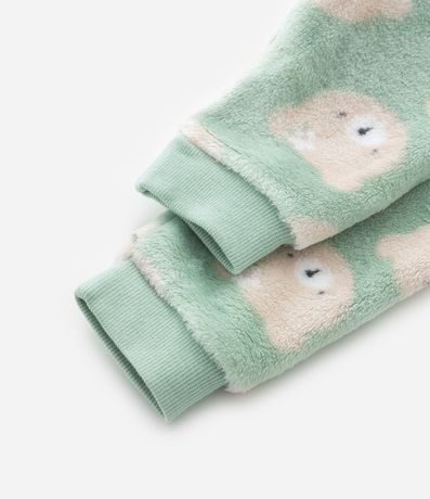 Conjunto Largo Infantil en Fleece Estampado de Osita - Talle 0 a 18 meses 8