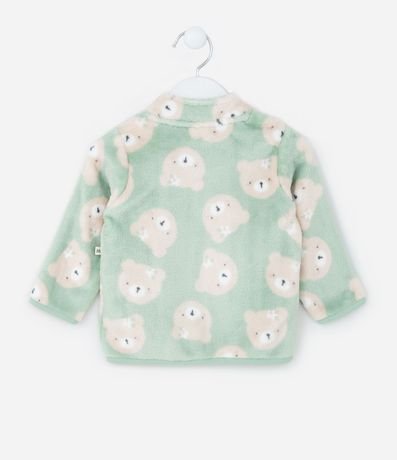 Conjunto Largo Infantil en Fleece Estampado de Osita - Talle 0 a 18 meses 3