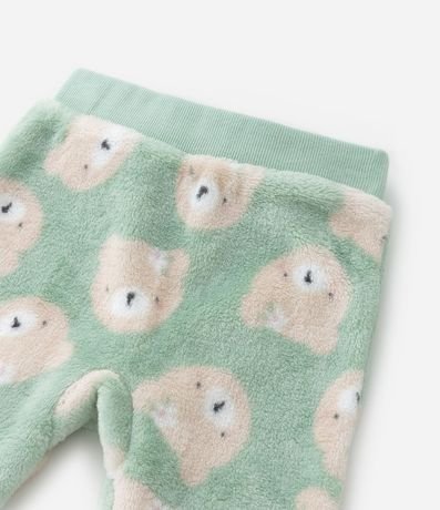 Conjunto Largo Infantil en Fleece Estampado de Osita - Talle 0 a 18 meses 7