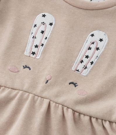 Conjunto Infantil con Volados y Estampa Coneja - Talle 0 a 18 meses 6