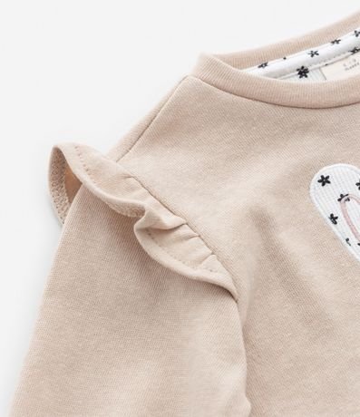 Conjunto Infantil con Volados y Estampa Coneja - Talle 0 a 18 meses 3