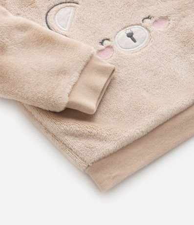 Conjunto Infantil en Fleece con Bordado Carita de Oso - Talle 0 a 18 meses 10