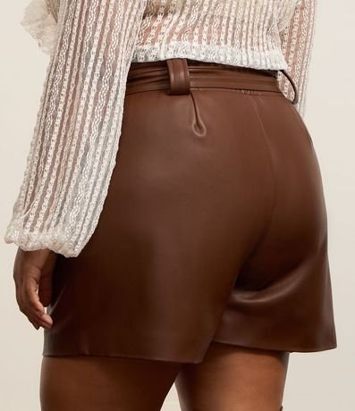 Short en Material Sintético con Lazo Curve & Plus Size 3