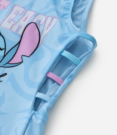 Malla Infantil con Protección UV y Estampa Stitch - Tam  4 a 12 años 6