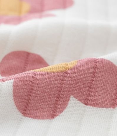 Mono Infantil Capitoneado con Estampa Floral - Talle 0 a 18 meses 4