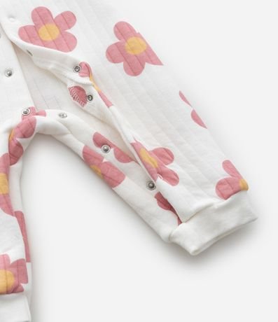 Mono Infantil Capitoneado con Estampa Floral - Talle 0 a 18 meses 5
