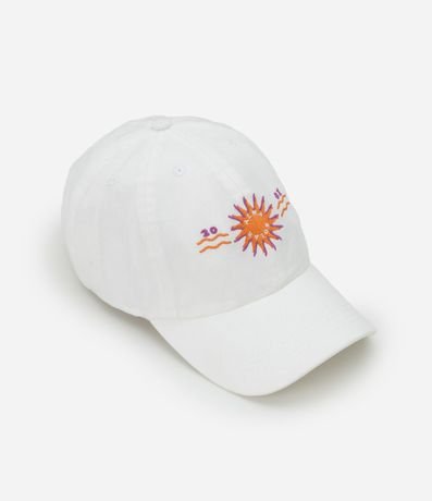 Gorra Aba Curva en Sarga con Bordado Alma Solar