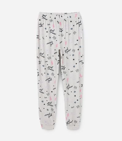Pijama Infantil Largo en Plush con Estrella de Strass - Talle 5 al 14 años 8