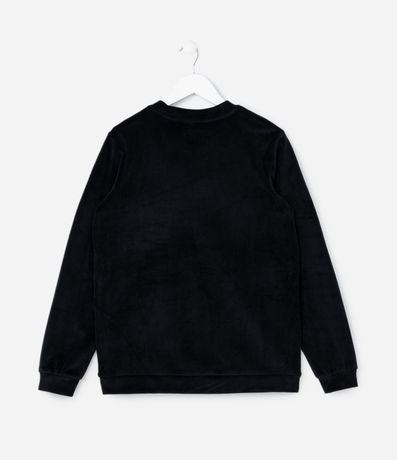 Pijama Infantil Largo en Plush con Estrella de Strass - Talle 5 al 14 años 3