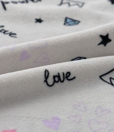 Pijama Infantil Largo en Plush con Estrella de Strass - Talle 5 al 14 años 4