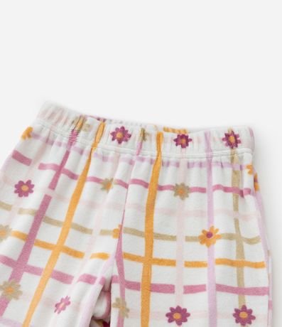 Pijama Infantil en Plush con Estampa Osito y de Cuadros - Talle 2 a 4 años 8