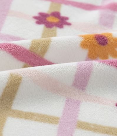 Pijama Infantil en Plush con Estampa Osito y de Cuadros - Talle 2 a 4 años 4