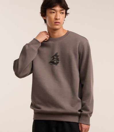 Saco Cerrado en Fleece con Estampa Frente y Espalda Butterfly Collapse