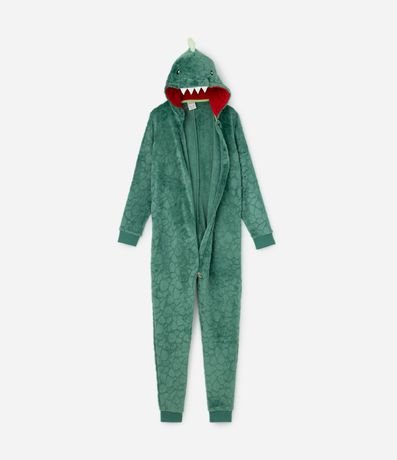 Pijama Jumper Infantil con Bordado de Dino - Talle 2 a 14 años 2