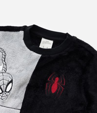Pijama Largo Infantil en Fleece con Bordado Spider-Man - Talle 3 a 10 años 9