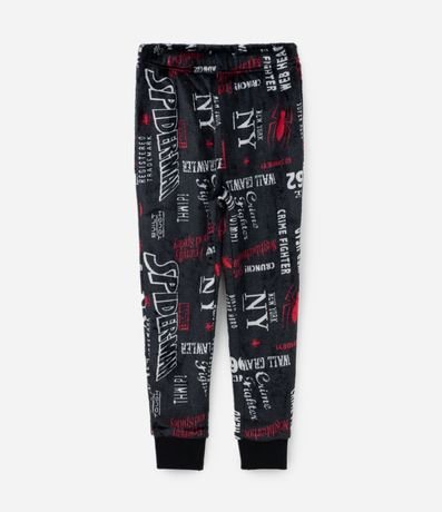 Pijama Largo Infantil en Fleece con Bordado Spider-Man - Talle 3 a 10 años 10