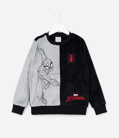 Pijama Largo Infantil en Fleece con Bordado Spider-Man - Talle 3 a 10 años 2