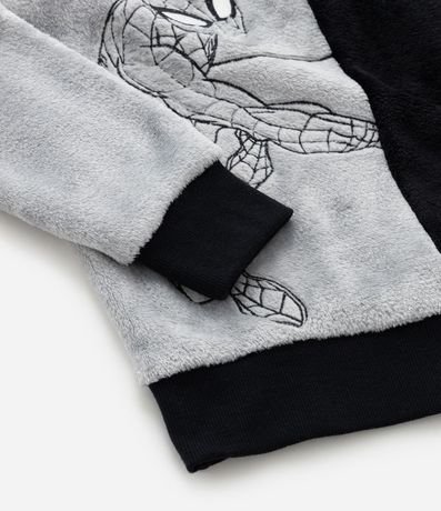 Pijama Largo Infantil en Fleece con Bordado Spider-Man - Talle 3 a 10 años 5