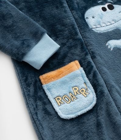 Pijama Infantil Jumper en Felpa con Bordado Dino - Talle 2 al 6 años 9