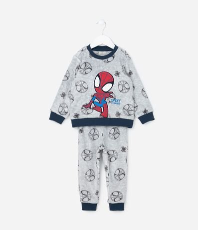 Pijama Infantil en Fleece con Bordado Spidey - Talle 2 a 6 años
