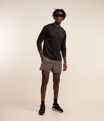 Bermuda Deportiva con Cintura Elástica y Recortes