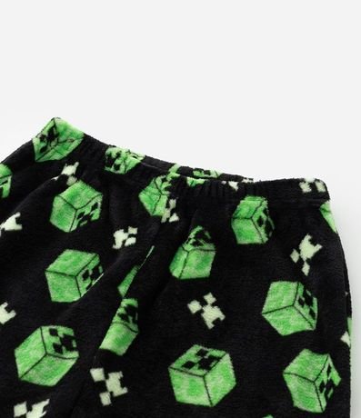 Pijama Infantil en Fleece con Bordado Minecraft - Talle 5 a 14 años 8