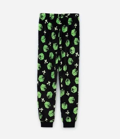 Pijama Infantil en Fleece con Bordado Minecraft - Talle 5 a 14 años 5