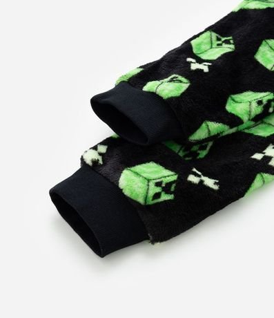 Pijama Infantil en Fleece con Bordado Minecraft - Talle 5 a 14 años 7
