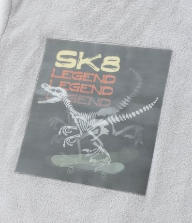 Pijama Largo Infantil con Estampa Dino Skatista - Talle 5 a 14 años 12