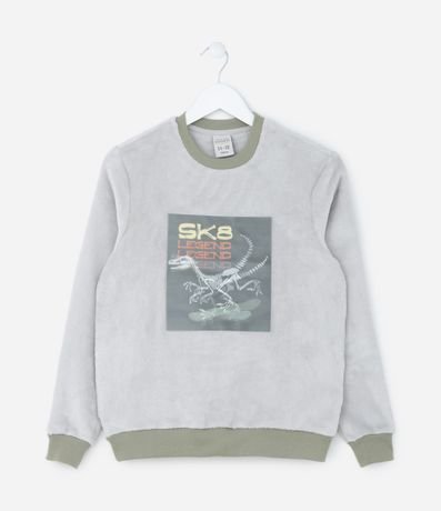 Pijama Largo Infantil con Estampa Dino Skatista - Talle 5 a 14 años 2