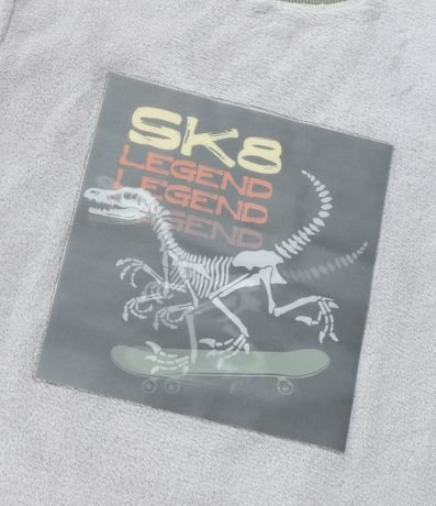 Pijama Largo Infantil con Estampa Dino Skatista - Talle 5 a 14 años 7