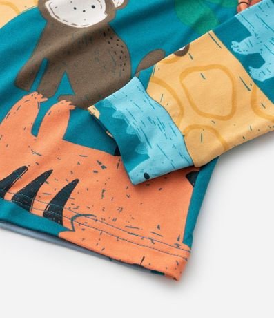 Pijama Largo Infantil con Toque Suave Estampa Animalitos - Talle 1 a 4 años 8