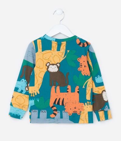 Pijama Largo Infantil con Toque Suave Estampa Animalitos - Talle 1 a 4 años 3