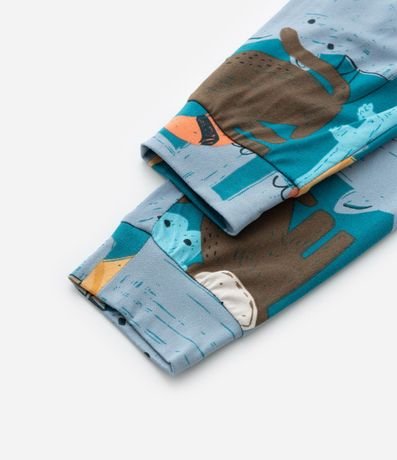 Pijama Largo Infantil con Toque Suave Estampa Animalitos - Talle 1 a 4 años 6