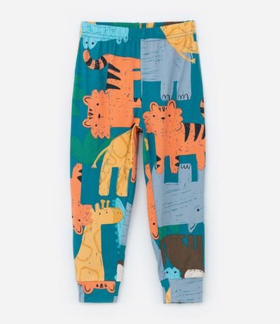 Pijama Largo Infantil con Toque Suave Estampa Animalitos - Talle 1 a 4 años 7