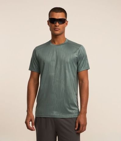 Remera Deportiva Tecnologia Dry con Estampa Heat Print