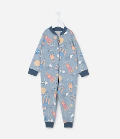 Pijama Jumper Infantil en Plush Brilla en la oscuridad - Talle 1 a 6 años