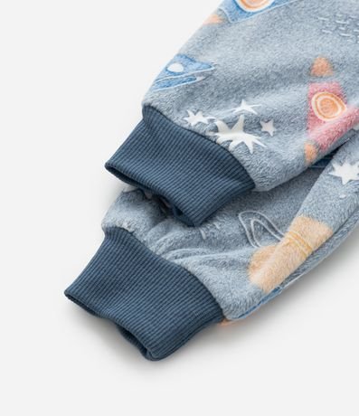 Pijama Jumper Infantil en Plush Brilla en la oscuridad - Talle 1 a 6 años 6
