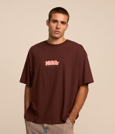 Remera Overboxy en Algodón con Efecto Puff con Estampa Lettering 3