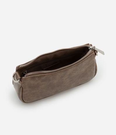 Cartera Baguette Pequena en PU Glossy con Asas Desmontables 6