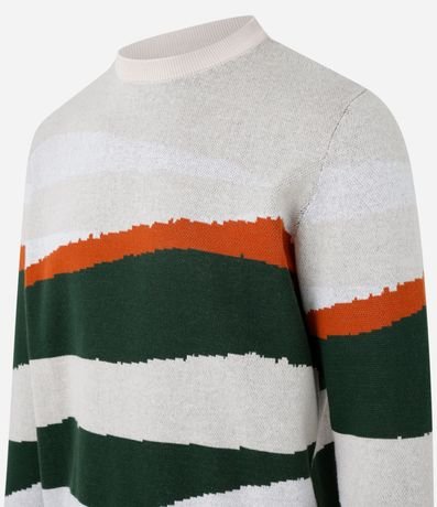 Suéter en Algodón con Bloques de Color 5