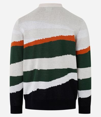 Suéter en Algodón con Bloques de Color 6