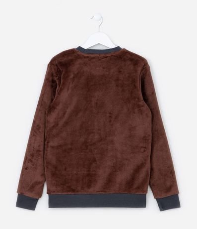 Pijama Infantil en Fleece con Bordado Capibara - Talle 5 a 14 años 3