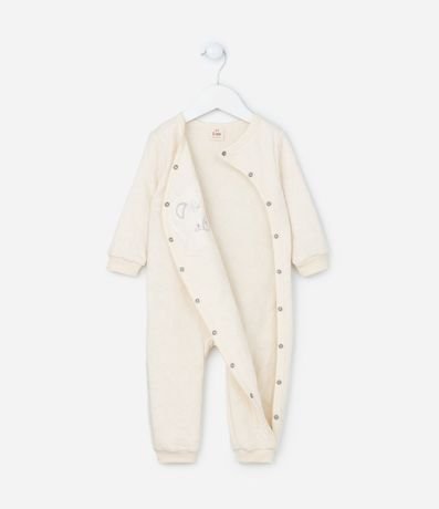 Mono Infantil Capitoneado con Bordado de Animalito - Talle 0 a 18 meses 4