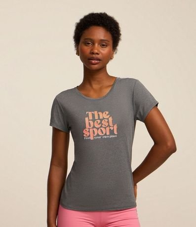 Remera Deportiva con Estampa The Best Sport