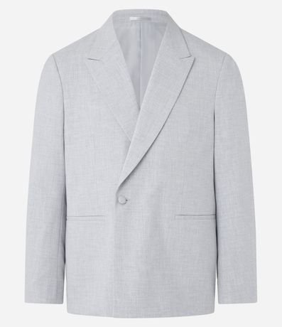 Blazer Boxy en Sastrería con Botón Único 7