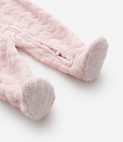 Mono Infantil en Fleece con Textura de Corazones - Talle RN a 24 meses 7