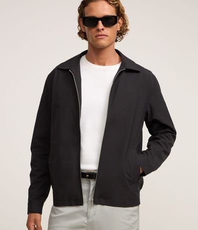 Campera con Textura Cuello Inglés con Detalle Fruncido en la Parte Baja